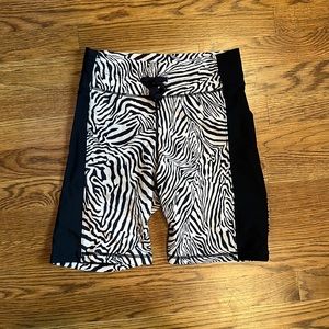 The Upside Printed Biker Shorts with drawstring